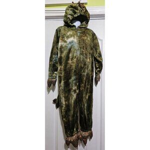 Princess Paradise T-Rex Costume Kids 4 Dinosaur Dragon Halloween Soft Green Gold